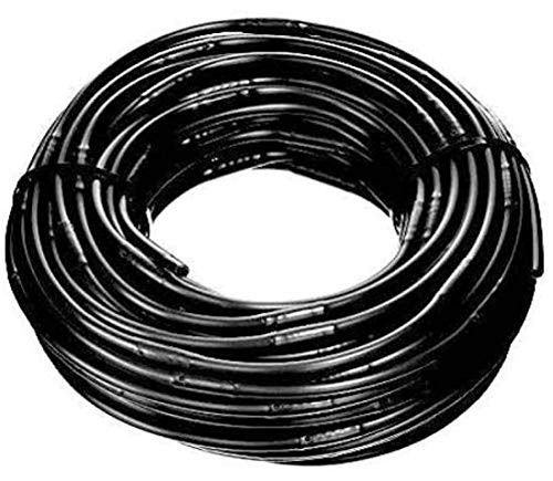 USA MADE - Irrigation Drip Line Emitter Tubing 100', 12" Emitter Spacing, 1/4" .52 GPH, color black (.170 ID x 240 OD)