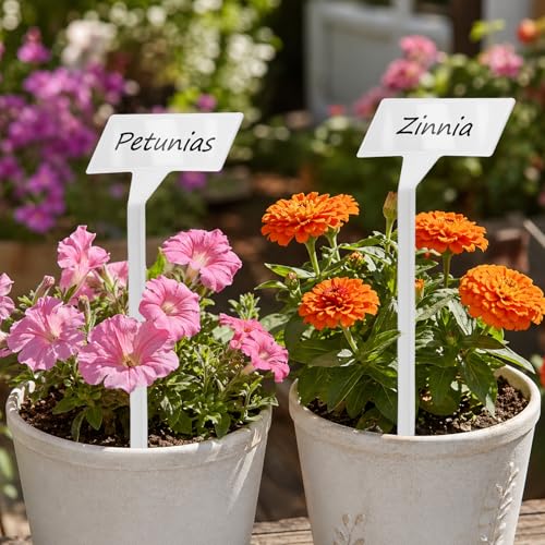 KINGLAKE GARDEN Plant Labels 30 Pack 11.8 Inch Large Garden Labels Plastic