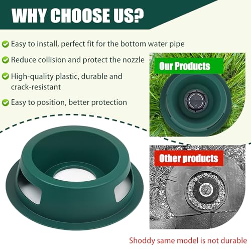 10 Pack Lawn Sprinkler Head Protector, Guards Against Mowers & Cars