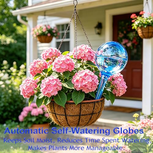 Plant Self-Watering Bulbs, 10pcs Self Watering Planter Insert for Potted - color: F. Blue B-5R5B