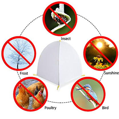 35 x 35 x 39 Inch Warm Plant Protection Tent, Winter Shrub Frost Covers