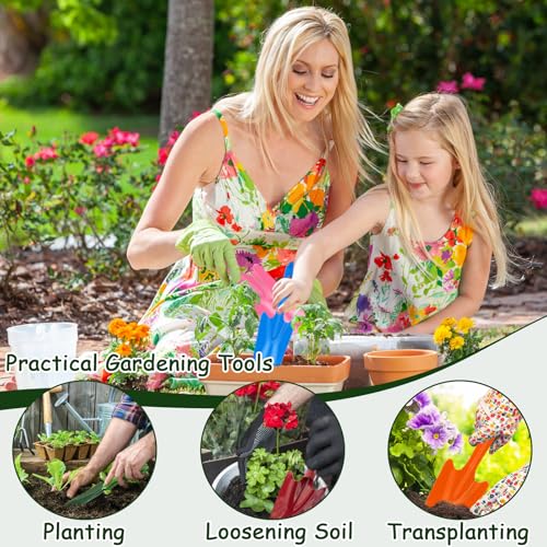 18 Pcs Small Garden Shovel Set, Hand Trowels for Gardening