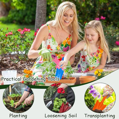 18 Pcs Small Garden Shovel Set, Hand Trowels for Gardening