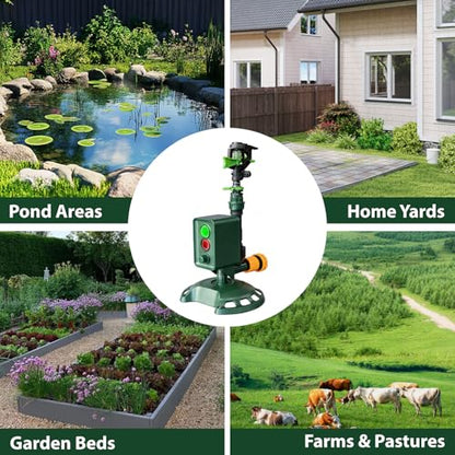 Solar Motion-Activated Animal Repellent Water Sprinkler