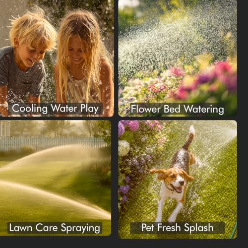 RESTMO Turbo Oscillating Sprinkler, Irrigation Sprinklers for Large Yard