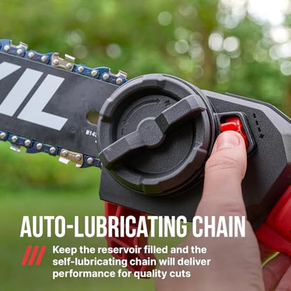 SKIL PWR CORE 40 Brushless 40V 10'' Pole Saw Kit with Over 9ft. Telescoping Shaft & Angled Head, Includes 2.5Ah Battery and Auto PWR Jump Charger - PS4561C-10 - style: 40V 10" Pole Saw Kit