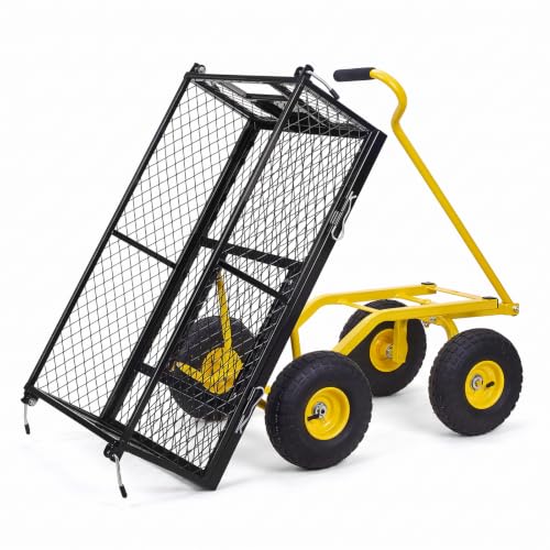 NorthSky Steel Garden Dump Cart Heavy Duty 800 LBS Utility Wagon