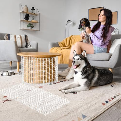 Zopeal 6.5ft Cat Deterrent Mat, Soft Spikes, Indoor Outdoor Pet Repellent - color: White, style: 79 x 12 Inch