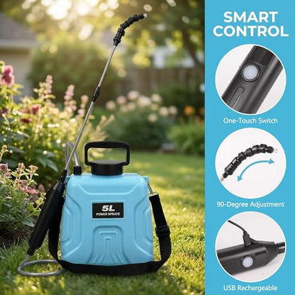 High Reach Plant Waterer with Spray Can Electric Water Sprayer