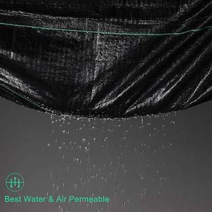 Weed Barrier Fabric, Heavy Duty Landscape Fabric Garden Cloth, 4ft x 10ft - size: 4ft x 10ft