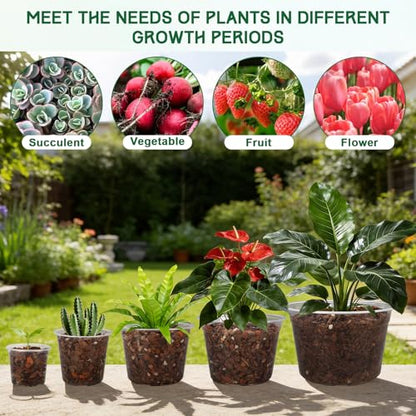 OUPSAUI 35 Pack 4/6/8/10/12 Inch Clear Nursery Pots with Drainage Hole, Clear Large Plastic Pots for Plants, Transparent Variety Seedling Planter for Vegetable Flowers Fruits - size: 35PCS-4+6+8+10+12