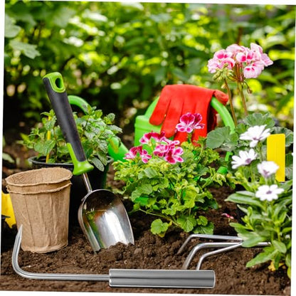 VANZACK Stainless Steel Crack Weeder Crevice Weeding Tool with Ergonomic Handle for Garden Lawn Patio Yard Soil Loosening and Root Pulling Small Manual Garden Weeder