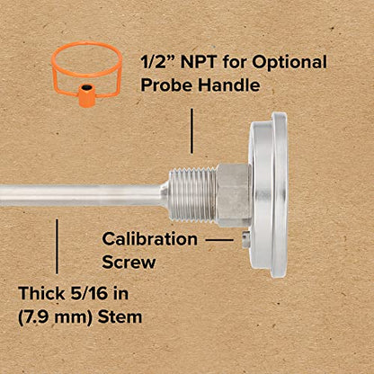 Reotemp 36 Inch Celsius Backyard Pro Compost Thermometer with Digital Composting Guide - size: 91cm Stem