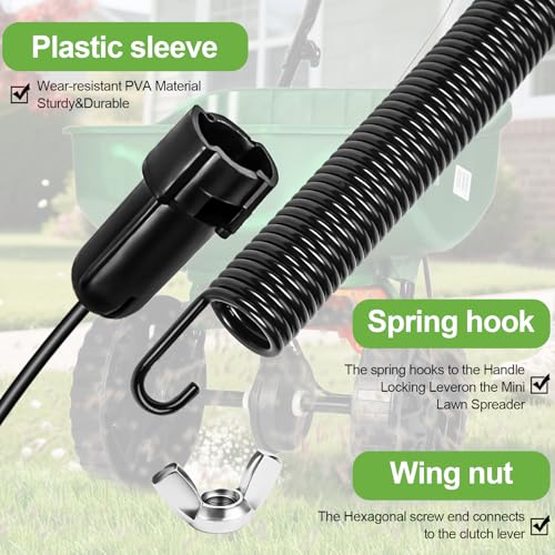 Control Cable Compatible with Scotts Turf EdgeGuard Mini Spreader - size: Mini