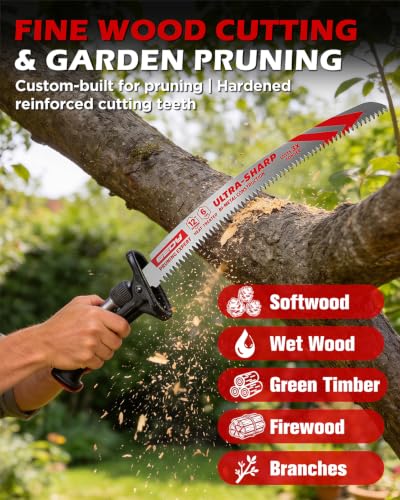 12 Inch Japanese Teeth Reciprocating Saw Blades, Arc Edge Wood Pruning Saw Blades 6TPI for Tree Trimming, Branch Cutting, Green Timber and Wet Wood, 3 Pack - color: 3-Pc 12" Precision Pruning