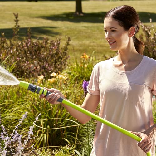Flexzilla Garden Hose 5/8 in. x 75 ft., Lightweight All-Weather Water Hose, Durable and Flexible, Leak-Free Connections - color: Chartreuse, size: 75ft, style: Standard Grip