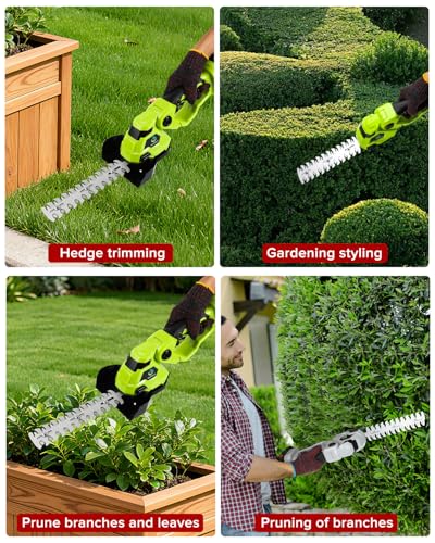 9.1inch Hedge Trimmer Blade Max Cutting Length9.1inch (230mm) Suitable for Nicklaua Green Hedge Trimmer, Includes Blades only - color: black