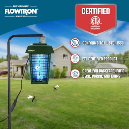 Flowtron Electric Bug Zapper, 1 Acre Outdoor, 40W UV, 5600V Zap, Green - color: Bush Green