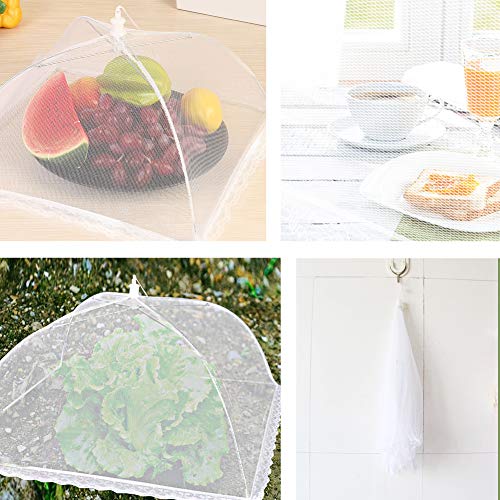 Onarway 3 Pack Food Covers 12 Inch Pop-Up Encrypted Mesh Plate Serving Tent - size: 12 inch x 3 packs