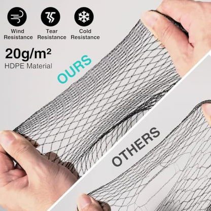 10x10FT Pond Netting for Koi Ponds,3/8" Mesh Leaf & Predator Protection Net - size: 10 × 10 ft