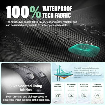 Double sided garden hose bracket cover, suitable for double-sided hose reel brackets that can accommodate 150 feet of hoses - waterproof, UV resistant, extending the service life of water pipes - color: Black - Double-Sided Hose Holder Cover, size: 0-300F
