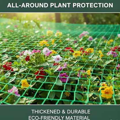 Heavy Duty Trellis Netting for Climbing Plants, Garden Netting for Vegetables, Strong Plant Support Net for Cucumbers, Tomatoes & Peas, with 50 Plant Ties - size: 6.6 ft x 9.8 ft