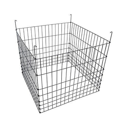 Garden Wire Compost Bin 36x36x30 inches, Black, Garden Bed Fencing