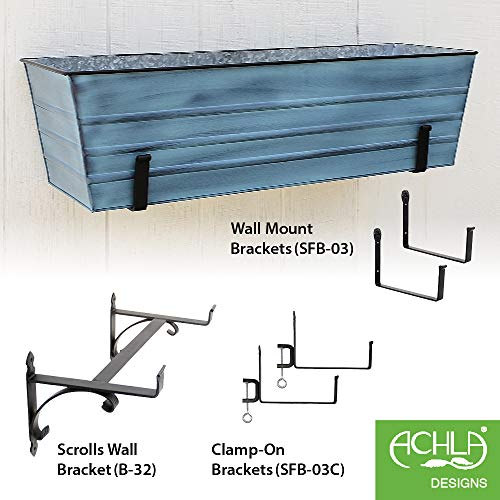 Achla Designs C-21NB Window Box, Large, Blue - color: Blue, size: Large