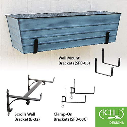 Achla Designs C-21NB Window Box, Large, Blue - color: Blue, size: Large