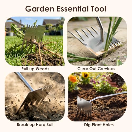 Weed Puller Tool, 2026 Upgraded Portable Manual Weeding Tools Gardening