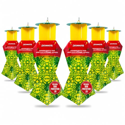 Catchmaster Japanese Beetle Trap Bags 6 Pack, Outdoor Traps w/Dual Lure - size: 6-Pack