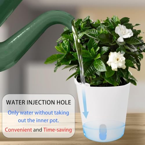 Self Watering Pots For Indoor Plants, 10 Pack 3.7 Inch Planters With Wick