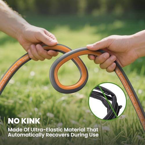 Giraffe Tools 5FT Garden Hose Lay Flat Lightweight Flexible Water Hose - size: 5FT