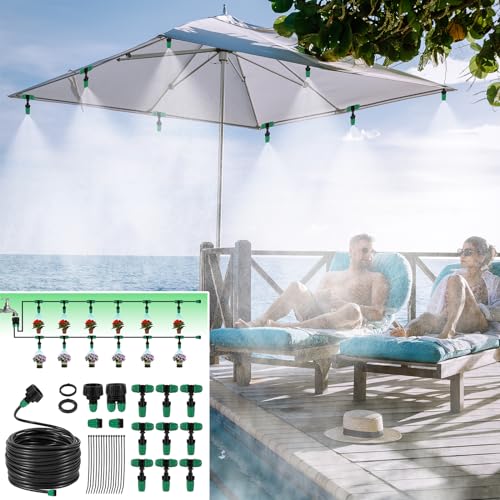 1/4" Lock Barbed Misting Cooling Drip Irrigation System - size: Medium Drip Irrigation Kit