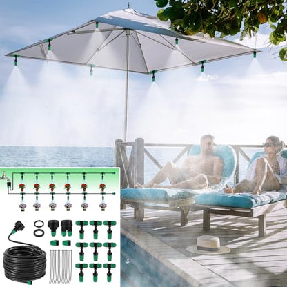 1/4" Lock Barbed Misting Cooling Drip Irrigation System - size: Medium Drip Irrigation Kit