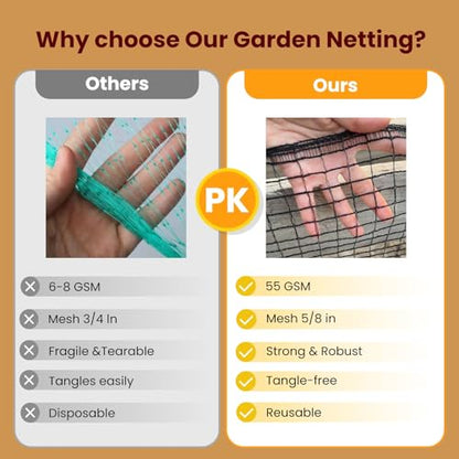 Plastic Mesh Fence Deer Fencing 4x75ft,Reinforced Edges,55gsm Heavy Duty Temporary Fence,Ideal for Garden Netting,Animal Barrier,Safety Netting, Fruit Plant Protection, Black - size: 4ft*75ft