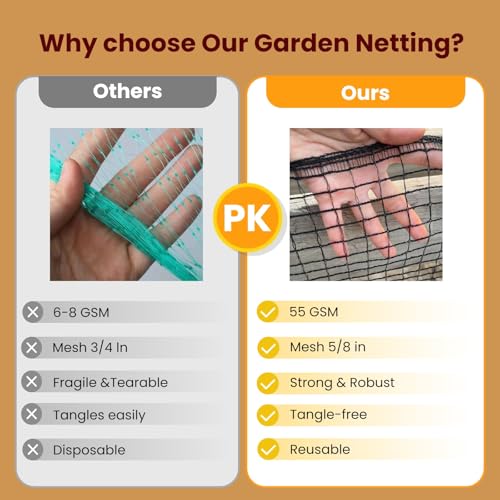 Plastic Mesh Fence Deer Fencing 4x25ft,Reinforced Edges,55gsm Heavy Duty Temporary Fence,Ideal for Garden Netting,Animal Barrier,Safety Netting, Fruit Plant Protection, Black - size: 4ft*25ft