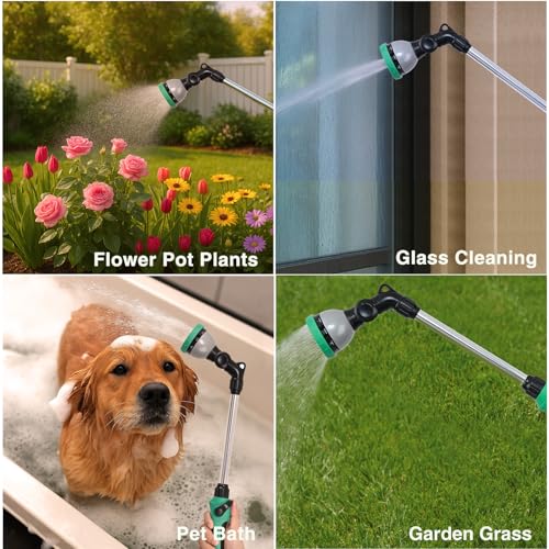 Yesker 21-Inch Watering Wand for Garden Hose, Long Hose Nozzle Sprayer - size: 21 Inch