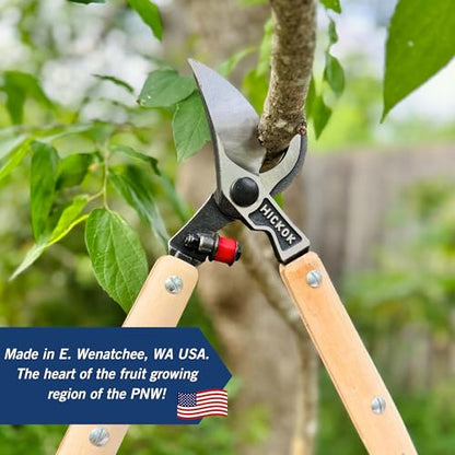 Hickok Heavy Duty Tree Lopper – 30" Long Reach Tree Branch Cutter with Hickory Wood Handles | Professional Arborist Pruning Tool Made in USA