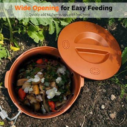 In-Ground Worm Compost Bin, 2 Pack 3.3 Gallon Worm Composter