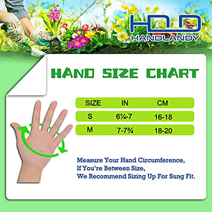 HANDLANDY 2/3/6 Pairs Womens Gardening Gloves, Garden Gloves for Women - color: Blue & Yellow & Violet (6 Pairs), size: Medium