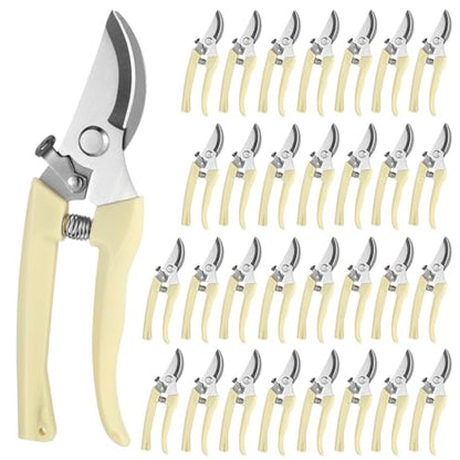 30 Pcs Beige Garden Clippers, Pruning Shears Plant Scissors Plant Cutter