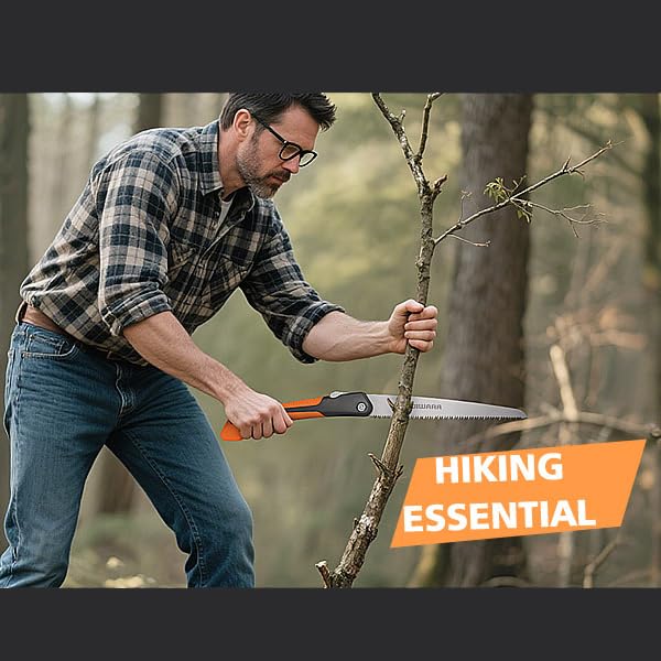 FUJIWARA 10 Inch Folding Pruning Saw - SK4 Steel Blade with 7 TPI and 2 Adjustable Angles for Smooth Cutting, Heavy Duty Hand Saw for Tree Trimming,Camping, Gardening, Bushcraft - size: 10 inch