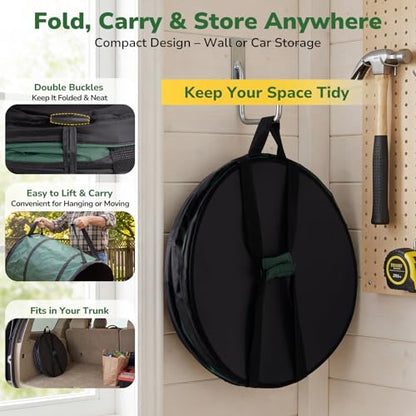 GreatBuddy 2-Pack Collapsible Trash Can, 45 Gallon, Durable 600D - style: 45 Gal-2 packs