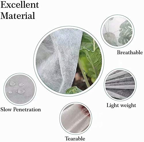 Agfabric Plant Covers Freeze Protection 10'x12' 0.55oz Frost Blankets for Plants Plant Frost Protection Covers Garden Winter Frost Pests Protection,White - color: White, size: 0.55oz-10'*12'