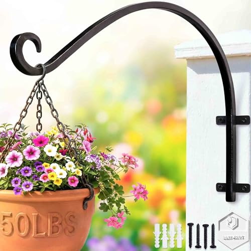 Heavy Duty Hanging Plant Bracket Outdoor: 50lbs 16 Inch Wall Mount Hook - size: 2B-16 Inch