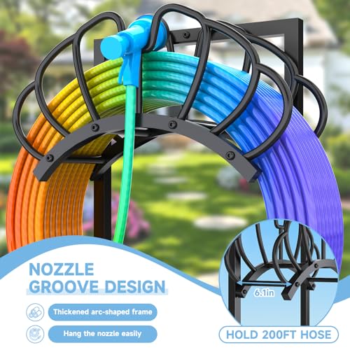 Garden Water Hose Holder for Outside Hose Stand Hanger Rack Freestanding