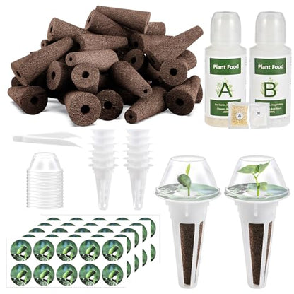 Tigvio 126 Piece Hydroponic Pods Kit - size: 126 piece