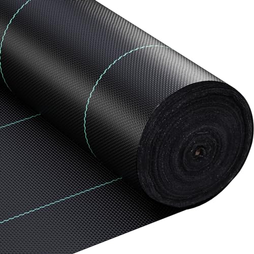 Doniks 6x300ft Driveway Fabric,3.5OZ Commercial Heavy Duty Weed Barrier Fabric, Garden Landscape Fabric,French Drain Fabric for Erosion Control,Landscape Fabric,Weed Barrier,Construction Projects - size: 6x300ft