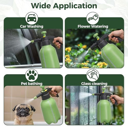 T4U Pump Sprayer 0.5 Gallon, Hand Pressure Spray Bottle for Plants